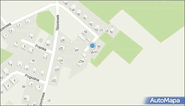 Rąty, Sosnowa, 12, mapa Rąty