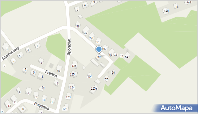 Rąty, Sosnowa, 8, mapa Rąty