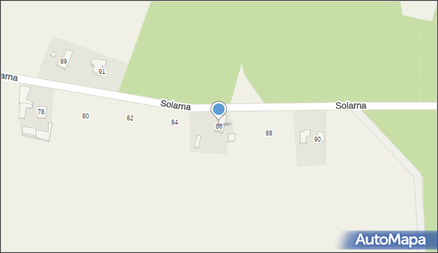 Rgielsko, Solarna, 86, mapa Rgielsko
