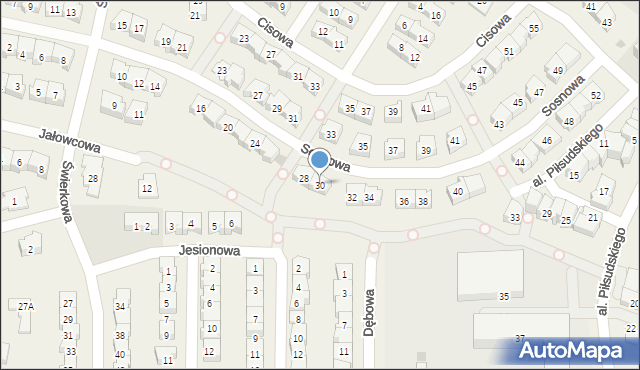 Rotmanka, Sosnowa, 30, mapa Rotmanka
