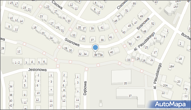 Rotmanka, Sosnowa, 36, mapa Rotmanka