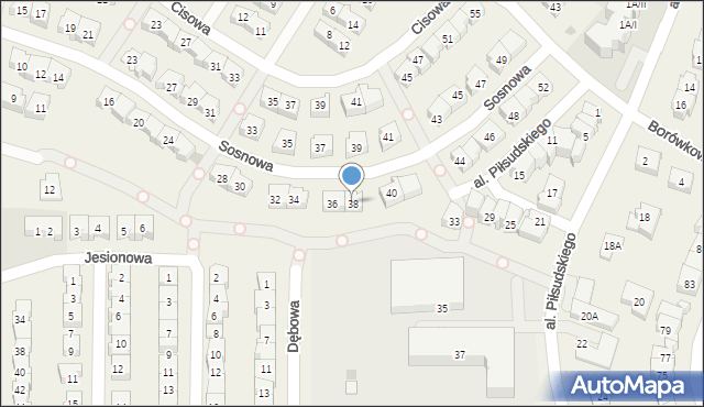 Rotmanka, Sosnowa, 38, mapa Rotmanka