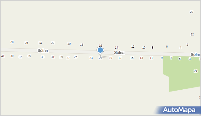 Różanka, Solna, 21, mapa Różanka