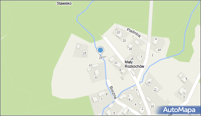 Rozkochów, Sobieskiego, 13, mapa Rozkochów