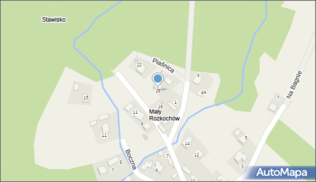 Rozkochów, Sobieskiego, 18, mapa Rozkochów