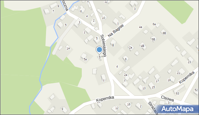 Rozkochów, Sobieskiego, 3, mapa Rozkochów