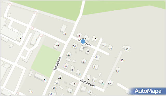 Rozprza, Sosnowa, 2, mapa Rozprza