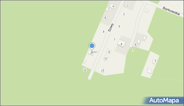 Ruda, Sowy, 10, mapa Ruda