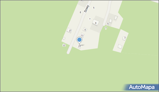 Ruda, Sowy, 13, mapa Ruda