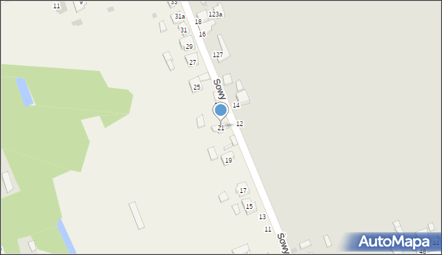 Ruda, Sowy-Visa Wincentego, 21, mapa Ruda