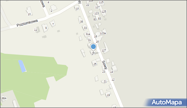 Ruda, Sowy-Visa Wincentego, 27, mapa Ruda