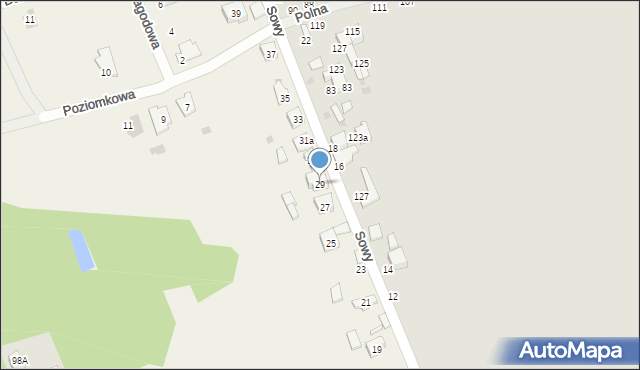 Ruda, Sowy-Visa Wincentego, 29, mapa Ruda