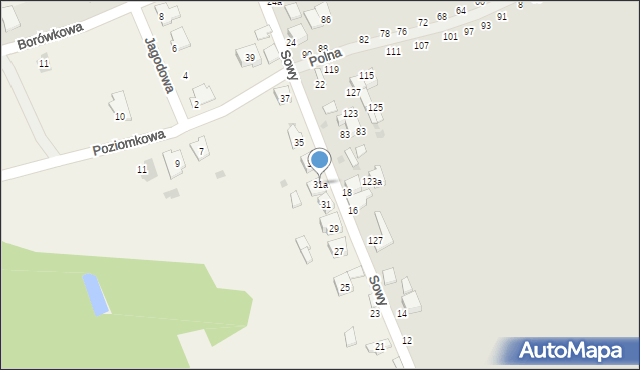 Ruda, Sowy-Visa Wincentego, 31a, mapa Ruda