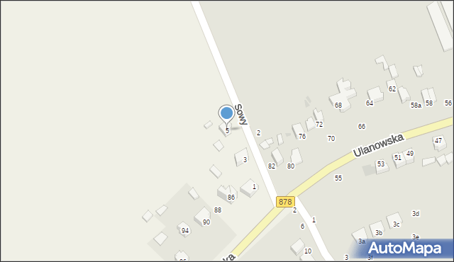 Ruda, Sowy-Visa Wincentego, 5, mapa Ruda
