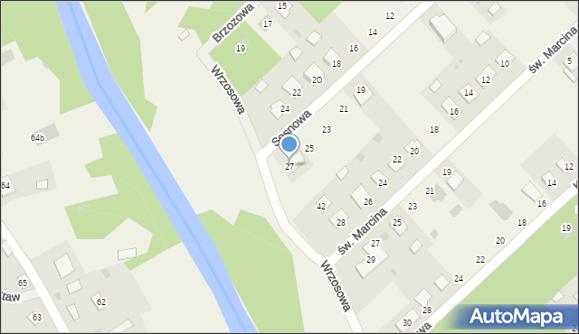 Ruda, Sosnowa, 27, mapa Ruda