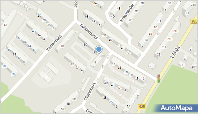 Ruda Śląska, Solidarności, 3, mapa Rudy Śląskiej