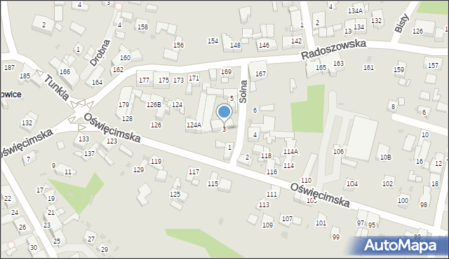 Ruda Śląska, Solna, 3, mapa Rudy Śląskiej