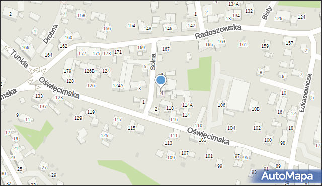 Ruda Śląska, Solna, 4, mapa Rudy Śląskiej