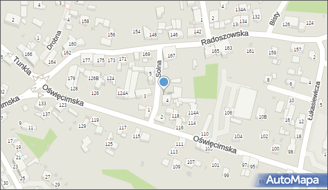 Ruda Śląska, Solna, 4B, mapa Rudy Śląskiej