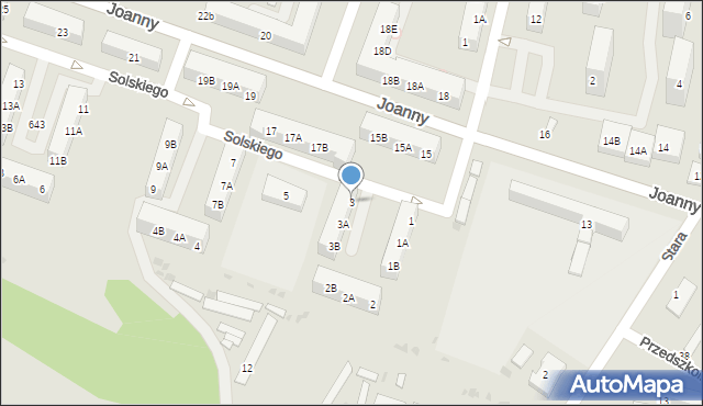 Ruda Śląska, Solskiego Ludwika, 3, mapa Rudy Śląskiej