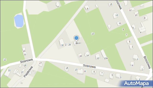 Ruda Talubska, Sosnowa, 22, mapa Ruda Talubska