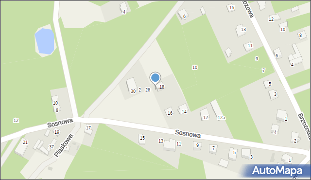 Ruda Talubska, Sosnowa, 24, mapa Ruda Talubska