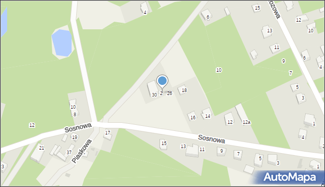 Ruda Talubska, Sosnowa, 28, mapa Ruda Talubska