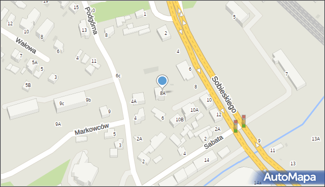 Rumia, Sobieskiego, 8A, mapa Rumia