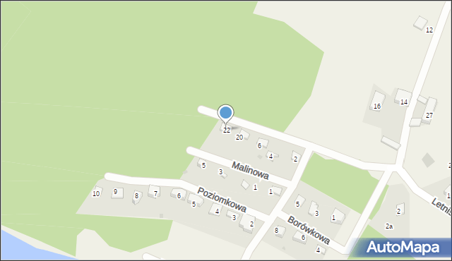 Rybakowo, Sosnowa, 22, mapa Rybakowo