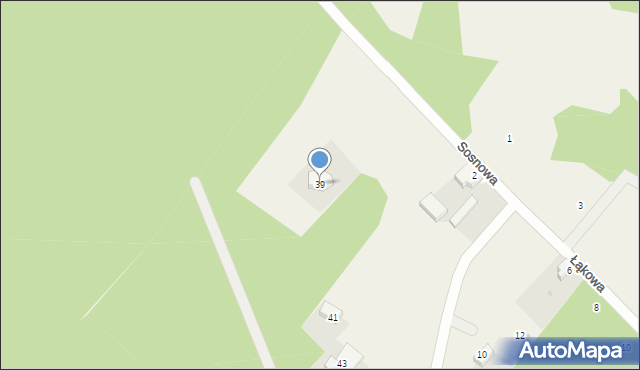 Rybakowo, Sosnowa, 39, mapa Rybakowo