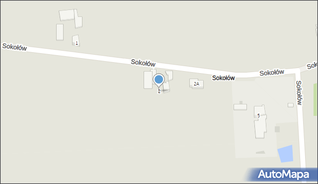Rychwał, Sokołów, 2, mapa Rychwał