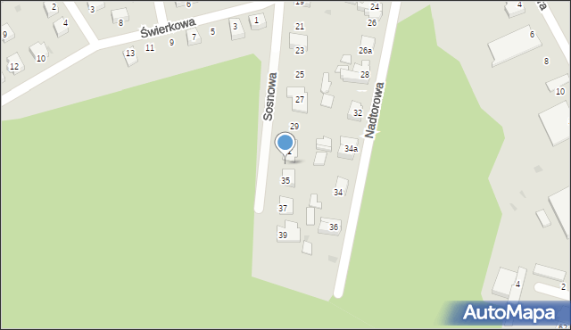 Rzepin, Sosnowa, 33, mapa Rzepin