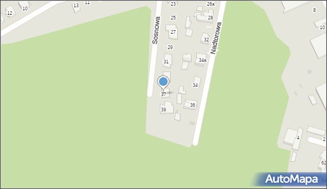 Rzepin, Sosnowa, 37, mapa Rzepin