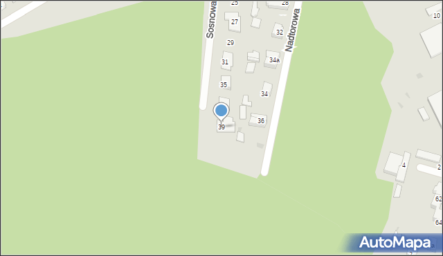 Rzepin, Sosnowa, 39, mapa Rzepin