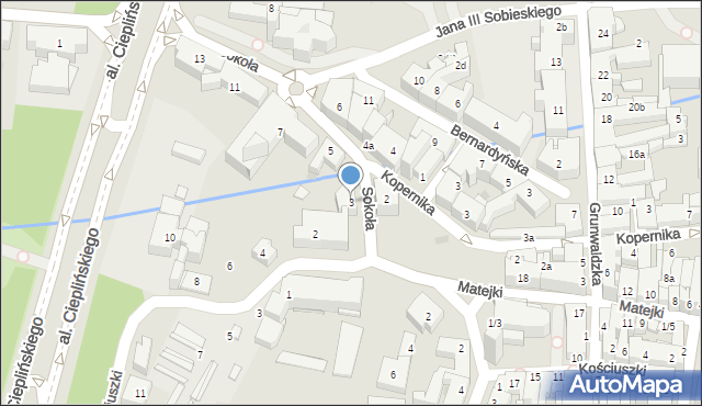 Rzeszów, Sokoła, 3, mapa Rzeszów