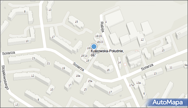 Rzeszów, Solarza Ignacego, 18/1, mapa Rzeszów