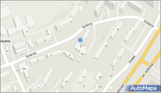 Rzeszów, Solarza Ignacego, 5, mapa Rzeszów