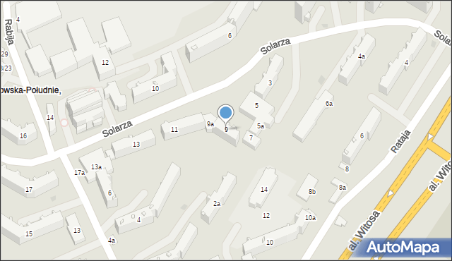 Rzeszów, Solarza Ignacego, 9, mapa Rzeszów