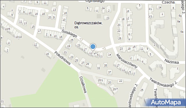 Rzeszów, Solskiego Ludwika, 9, mapa Rzeszów