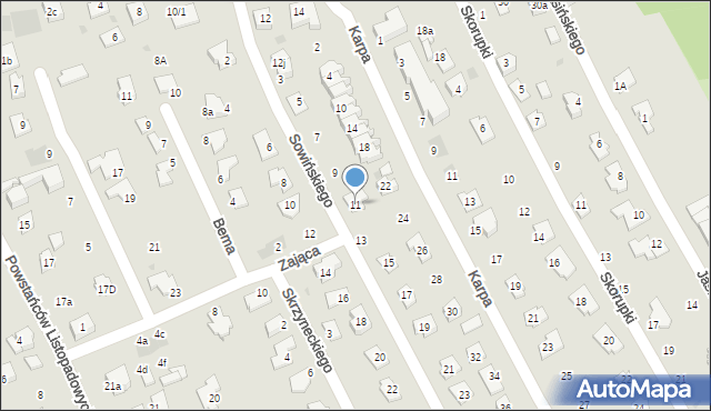 Rzeszów, Sowińskiego Józefa, gen., 11, mapa Rzeszów