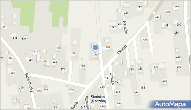 Rzozów, Sosnowa, 3, mapa Rzozów