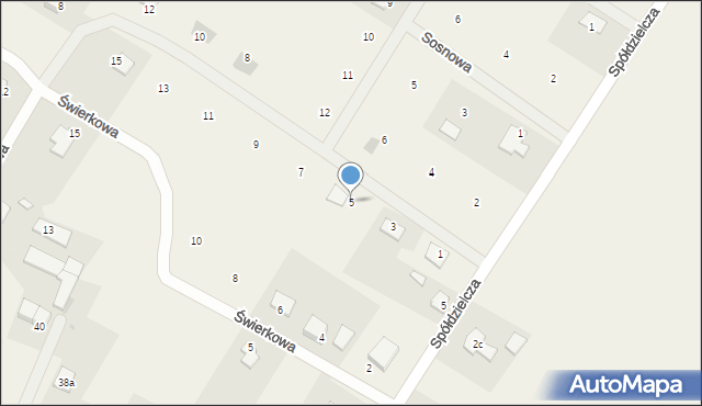 Samborowo, Sosnowa, 5, mapa Samborowo