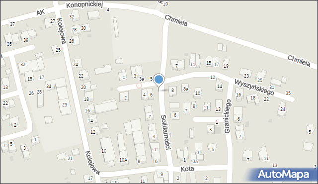 Sędziszów Małopolski, Solidarności, 11, mapa Sędziszów Małopolski