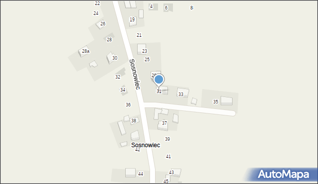 Sieborowice, Sosnowiec, 31, mapa Sieborowice