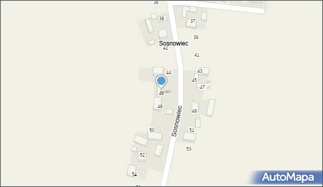 Sieborowice, Sosnowiec, 46, mapa Sieborowice