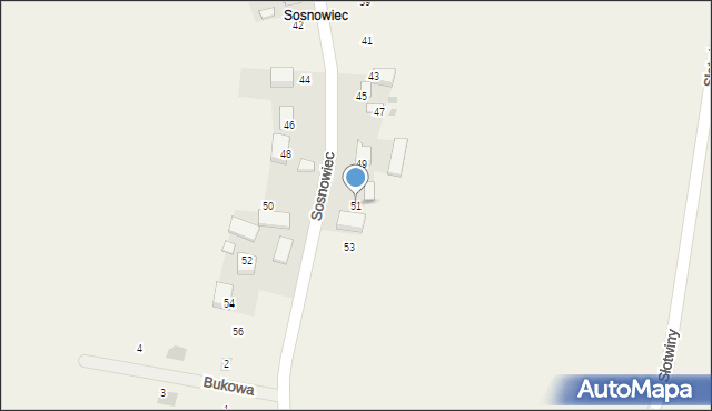 Sieborowice, Sosnowiec, 51, mapa Sieborowice