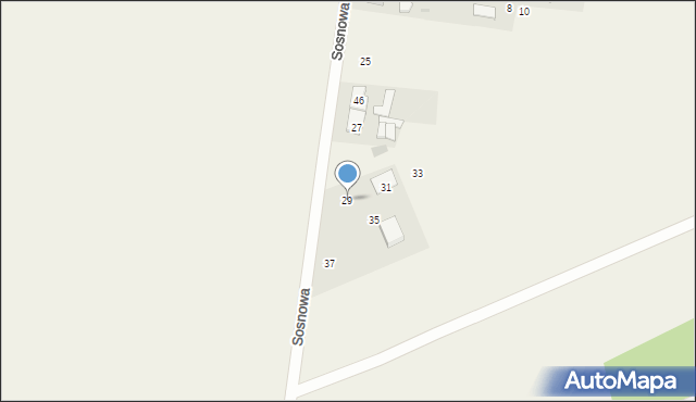 Siedlec, Sosnowa, 29, mapa Siedlec