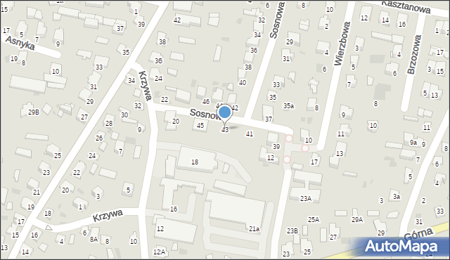 Siemiatycze, Sosnowa, 43, mapa Siemiatycze