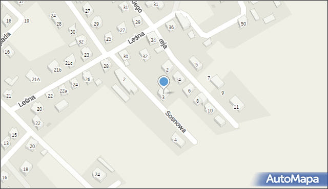 Sierakowice, Sosnowa, 5, mapa Sierakowice