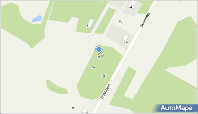 Sierzchów, Sosnowa, 4f, mapa Sierzchów